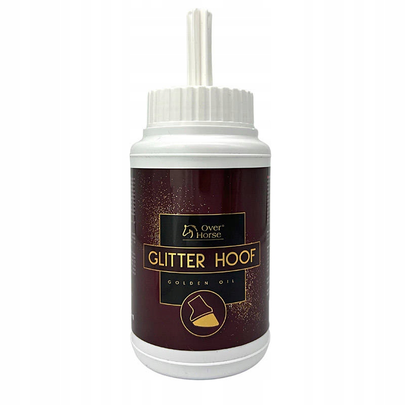 Over Horse Glitter Hoof Golden Oil olej do kopyt dla koni 550 ml