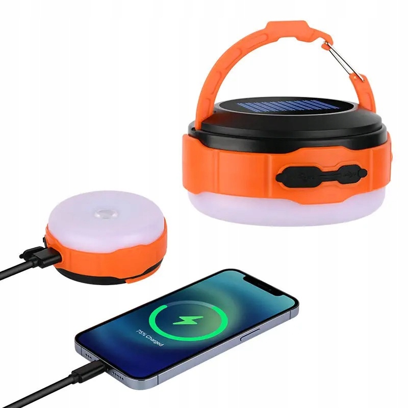 LAMPKA LAMPA LATARKA SOLARNA KEMPINGOWA BIWAKOWA WARSZTATOWA AKUMULATOROWA Moc 0 W