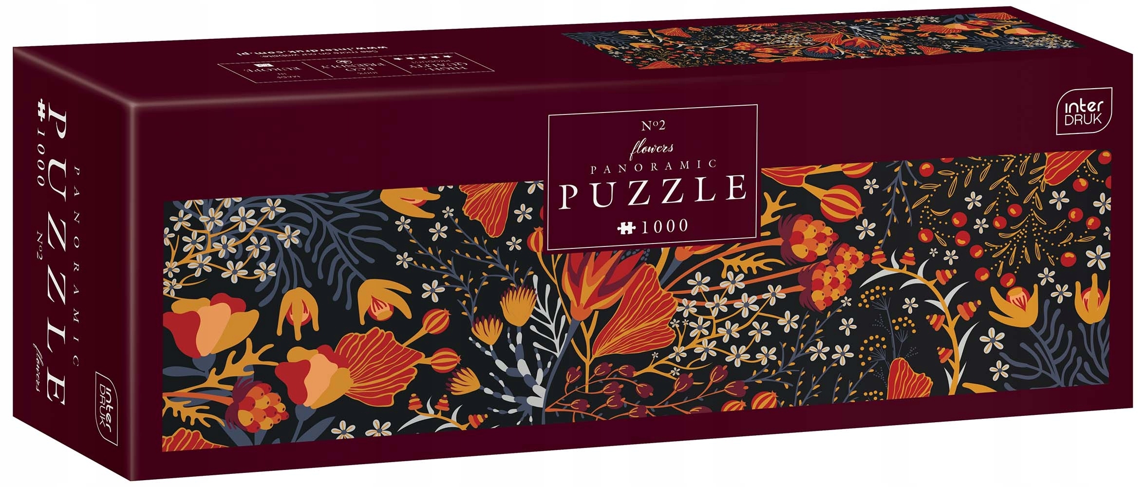 

Interdruk, Puzzle panoramiczne 1000: Flowers 2