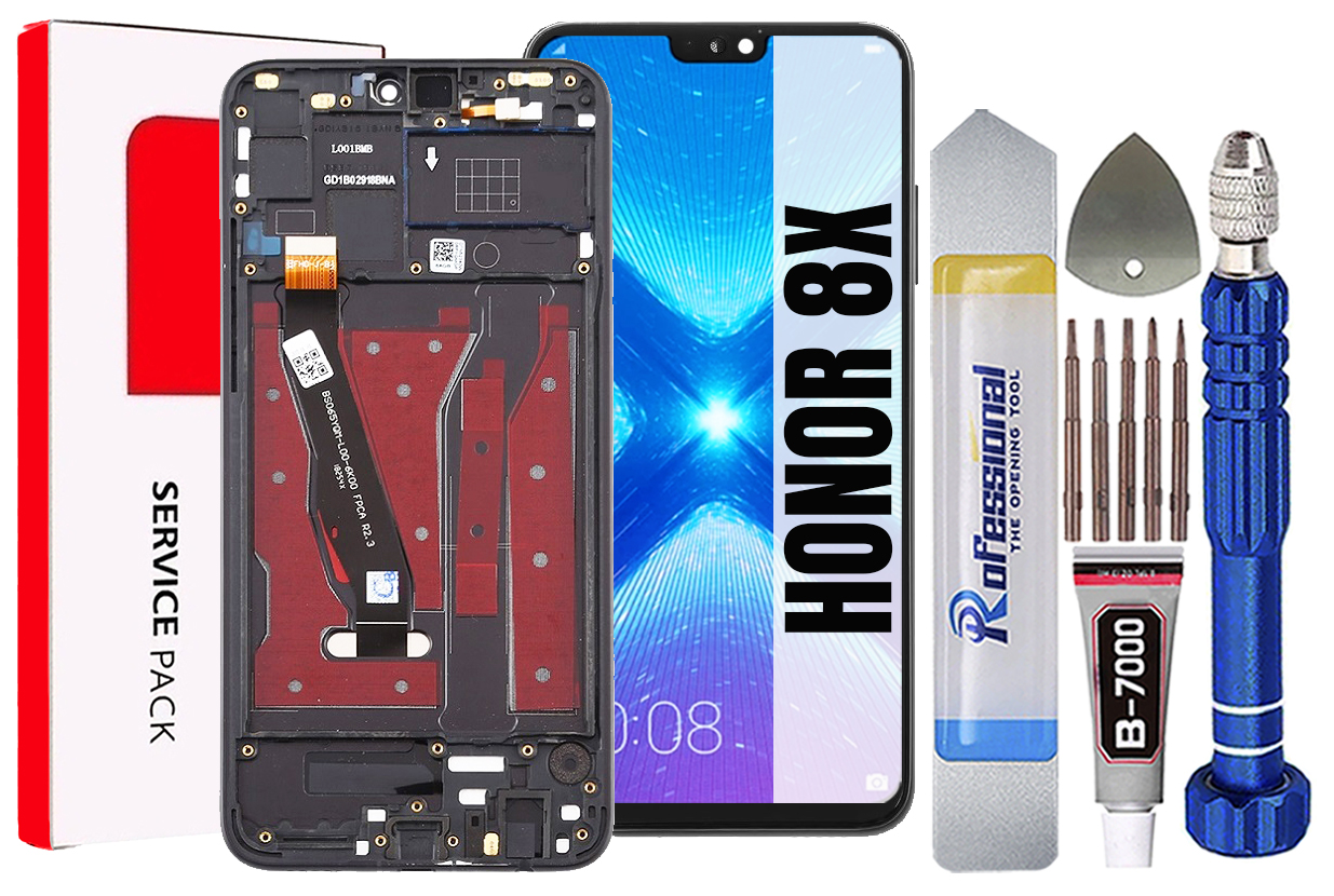 Displej Pro Honor 8X Originální LCD Obrazovka Rámeček