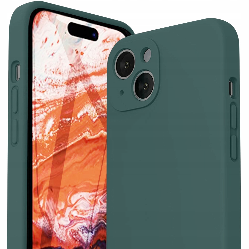 ETUI OBUDOWA PLECKI FUTERAŁ POKROWIEC CASE LIQUID do IPHONE 15 + SZKŁO Funkcje pochłanianie wstrząsów