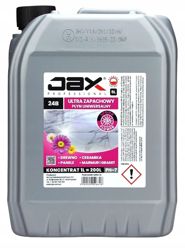 Płyn Do Mycia Podłóg Ultra Zapachowyjax 24B 5L