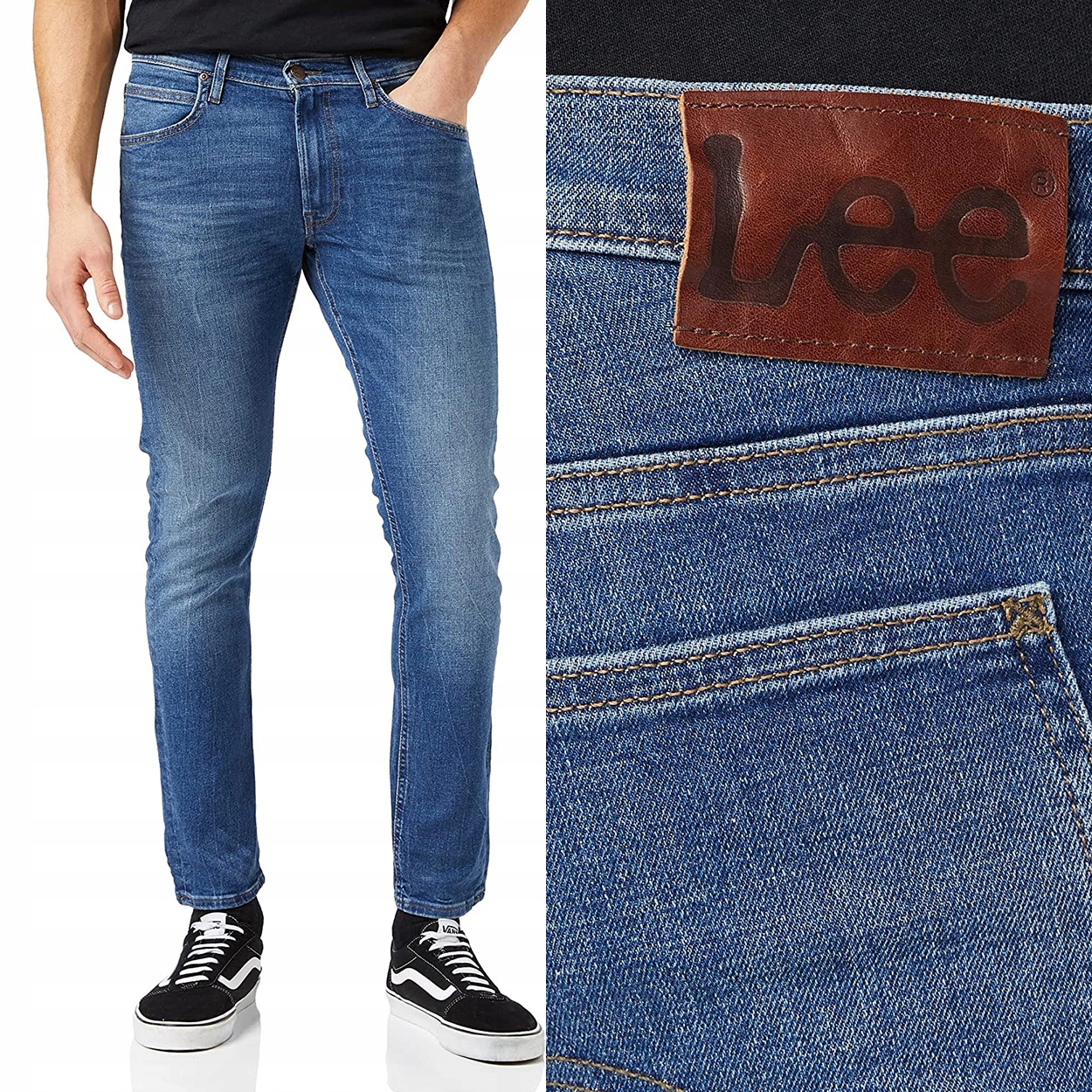 

Lee Luke Slim Fresh Niebieskie Rurki W34 L32