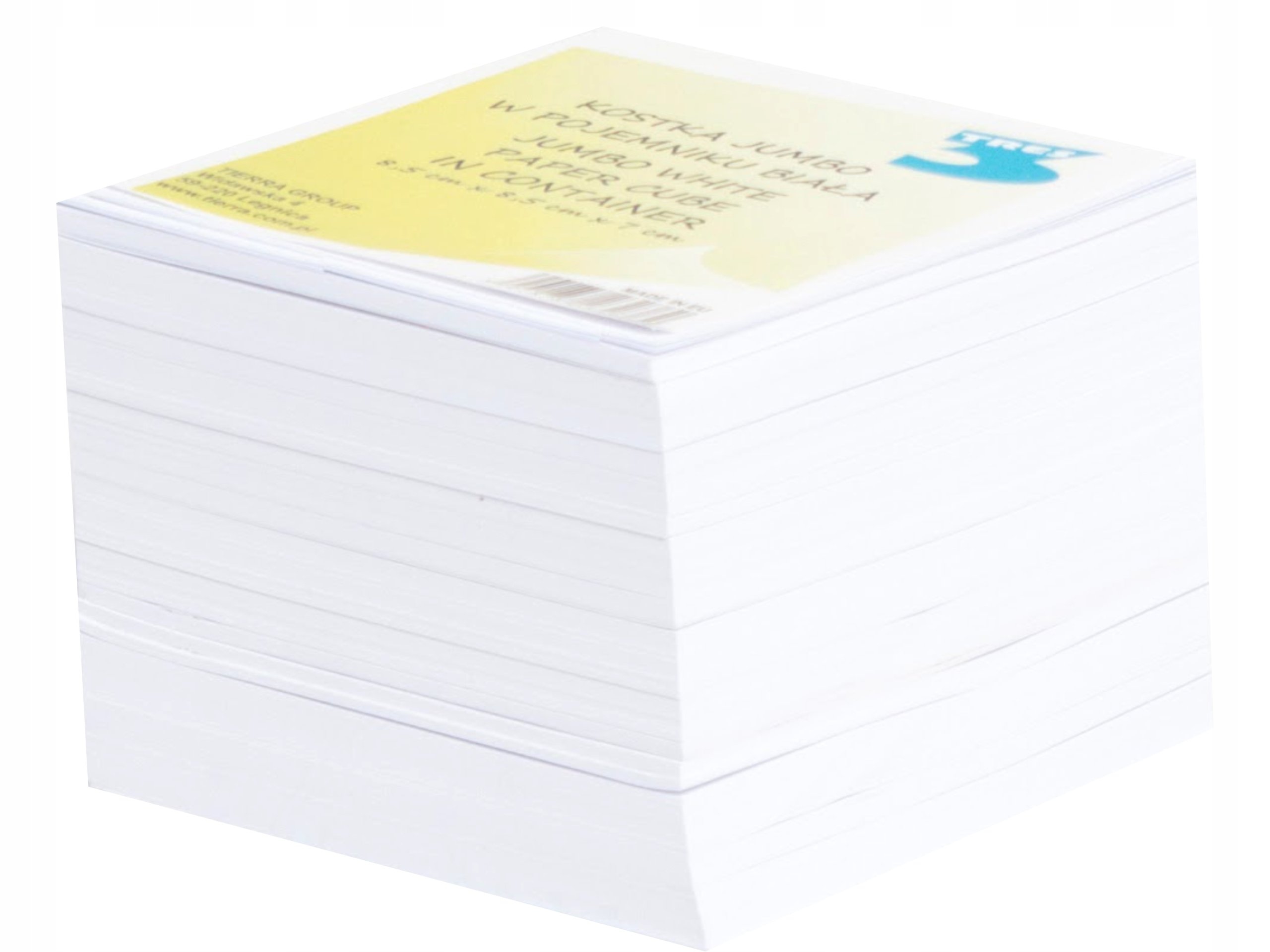 

Kostka klejona biała Jumbo notes kartki 85x85x70mm
