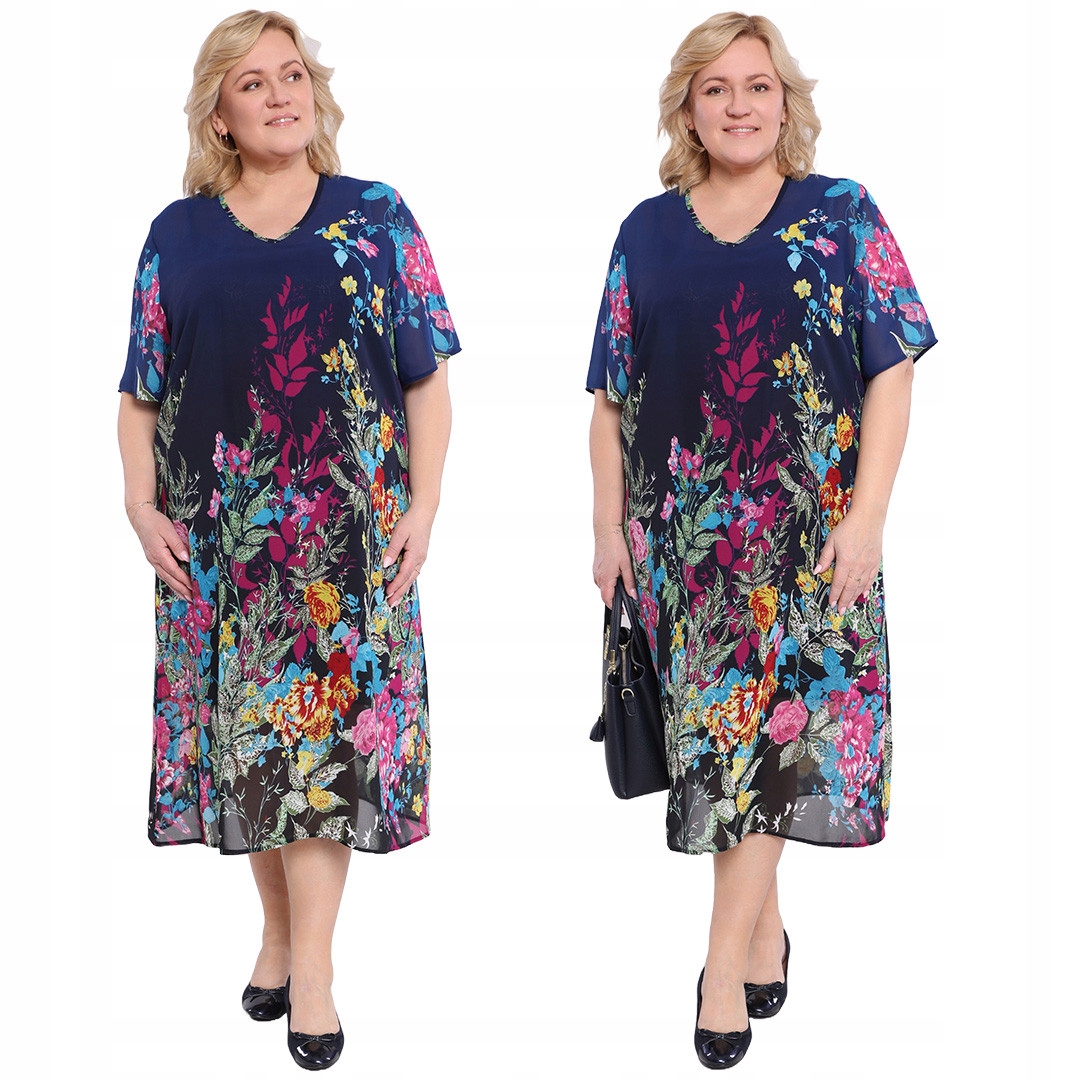 Šifonová šaty kvetoucí les 52