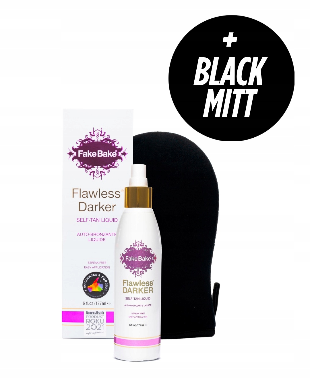 Samoopalacz w Płynie od Fake Bake Natychmiastowy Flawless Darker Rękawica