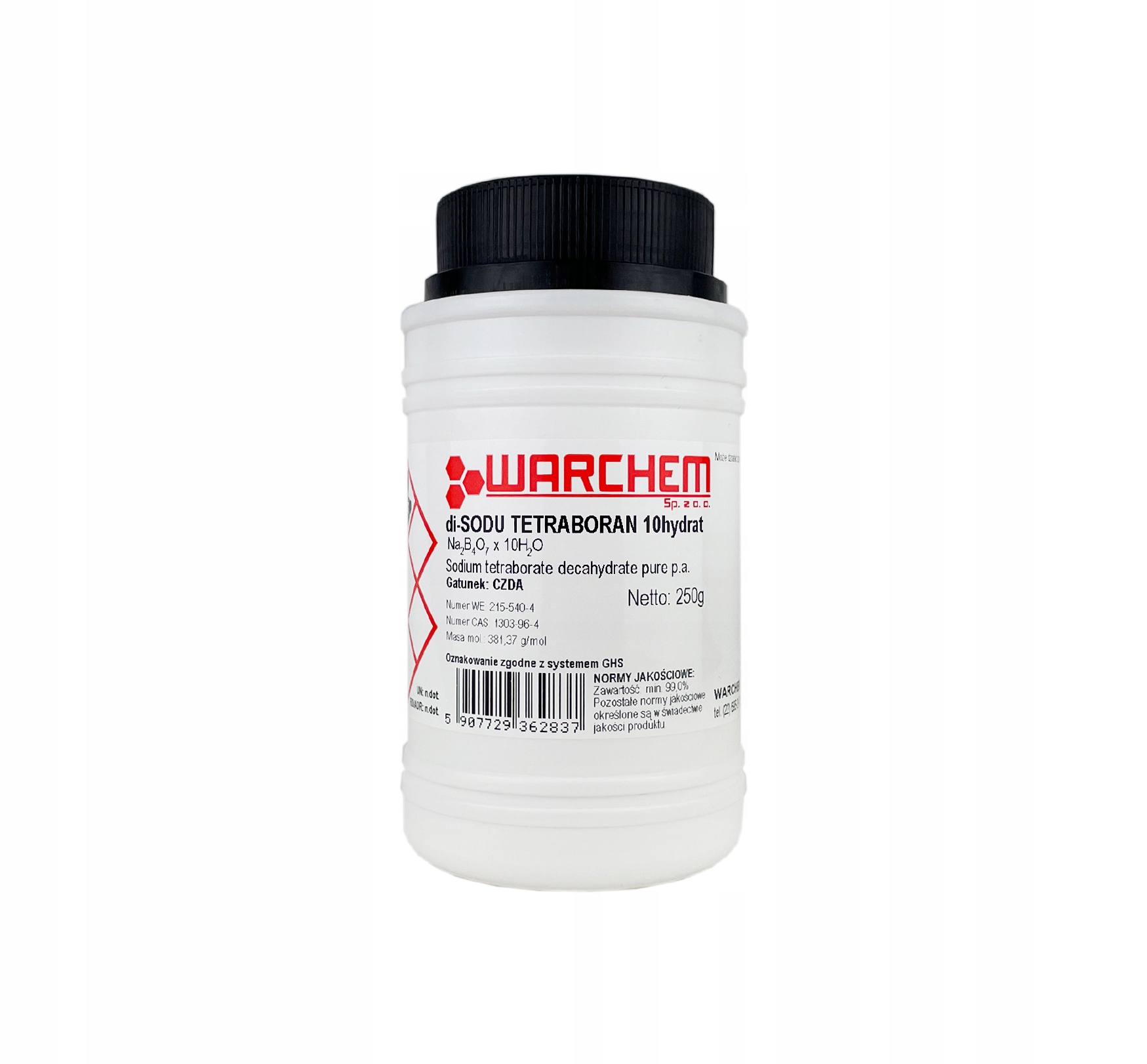 

Tetraboran Sodu 10hydrat (boraks) Czda 250g