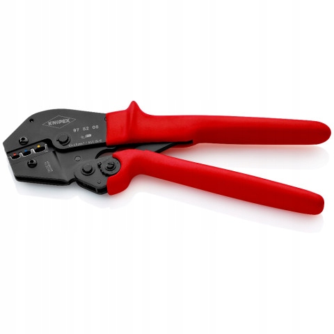 Pákové kleště na lisování 0,5-6qmm pro izolované konektory Knipex