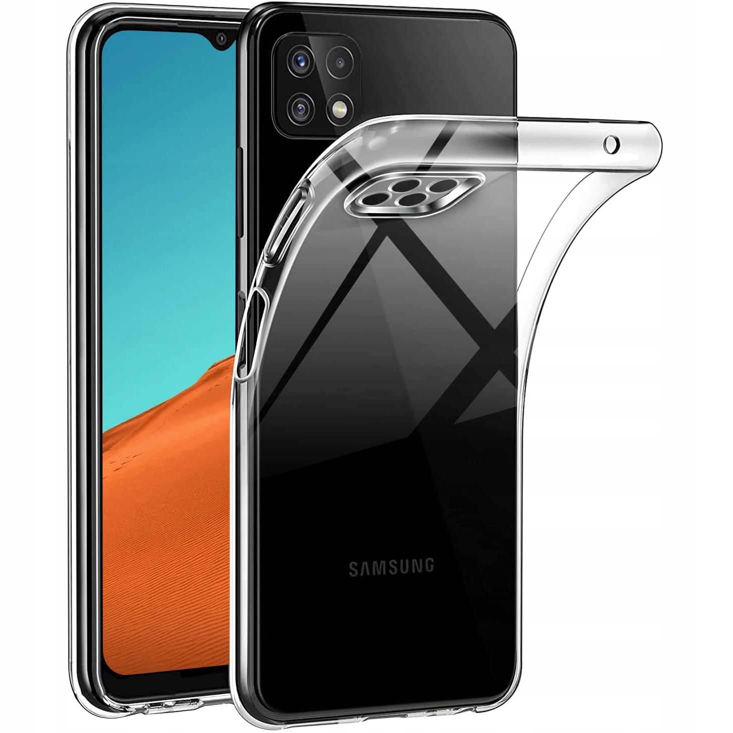 

Etui na Samsung A22 5G 2MM Przezroczyste Szkło