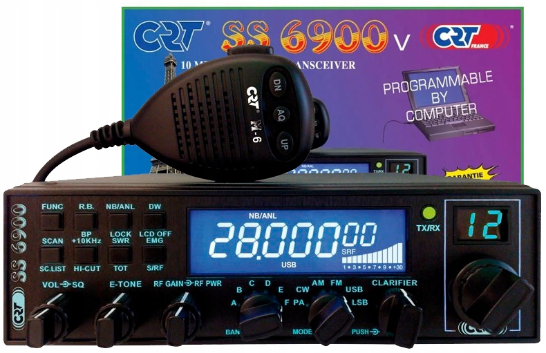 Radio Crt Ss 6900 V8 Vox Am Fm Ssb Cw Ctcss Dcs wersja V8 Export