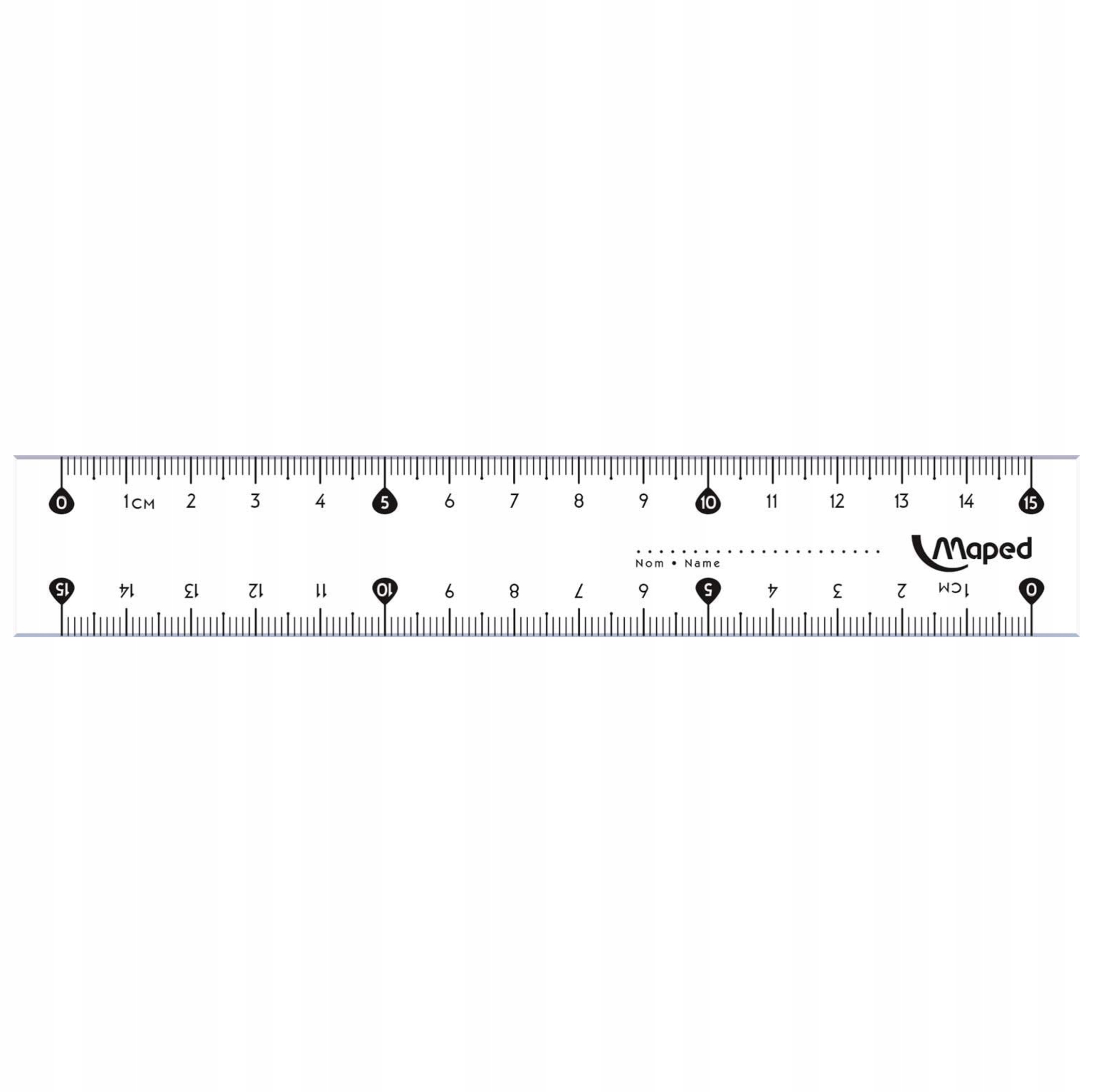 Zestaw geometryczny Maped linijka 15cm 2 ekierki Elementy zestawu ekierka linijka kątomierz