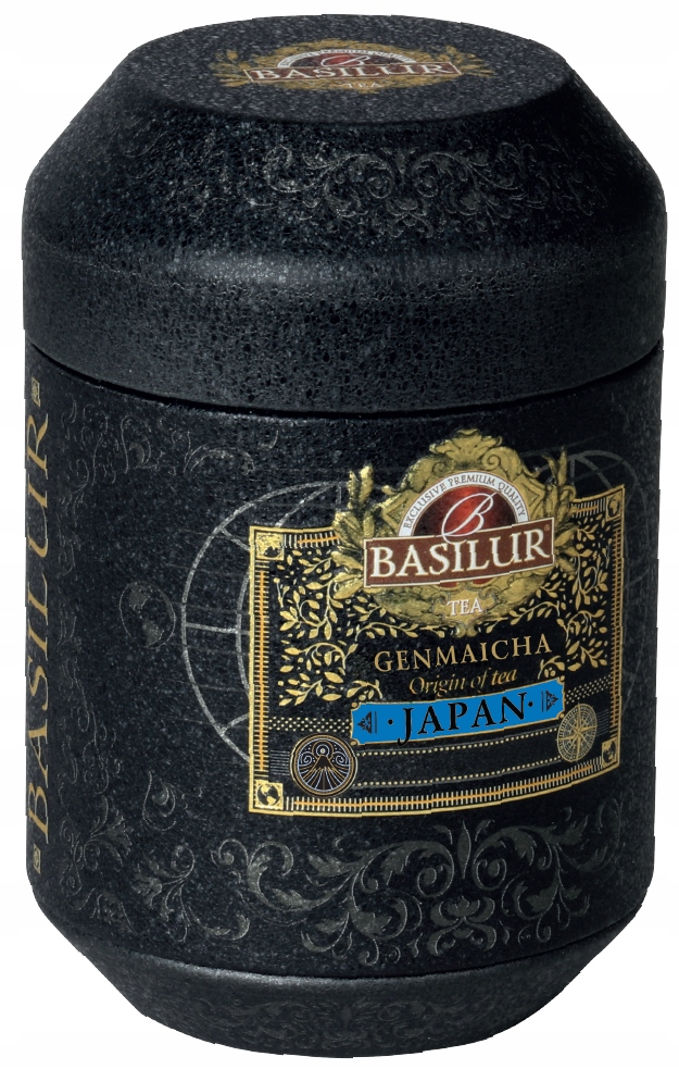 Čaj zelený Basilur Genmaicha sypaný Z Japonska plechovka 50 g listů