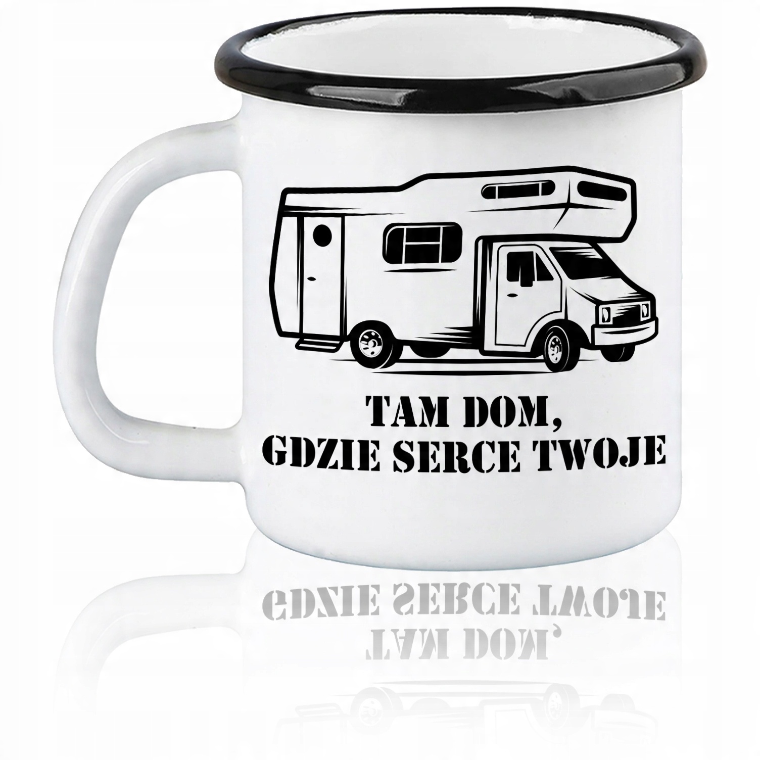 

Kubek emaliowany garnuszek grawer Camper Gadżet