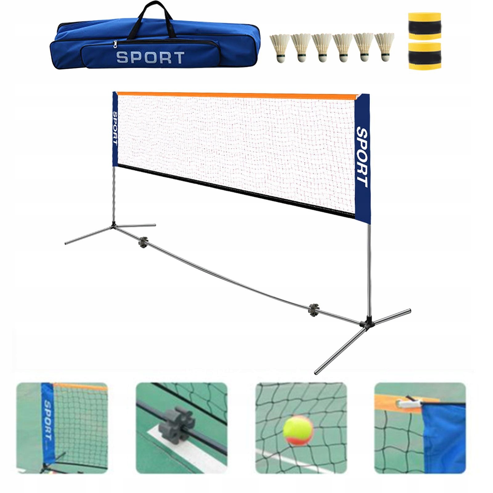 Siatka do badmintona Pickleball o szerokości 6,1 m Kantiya54076619