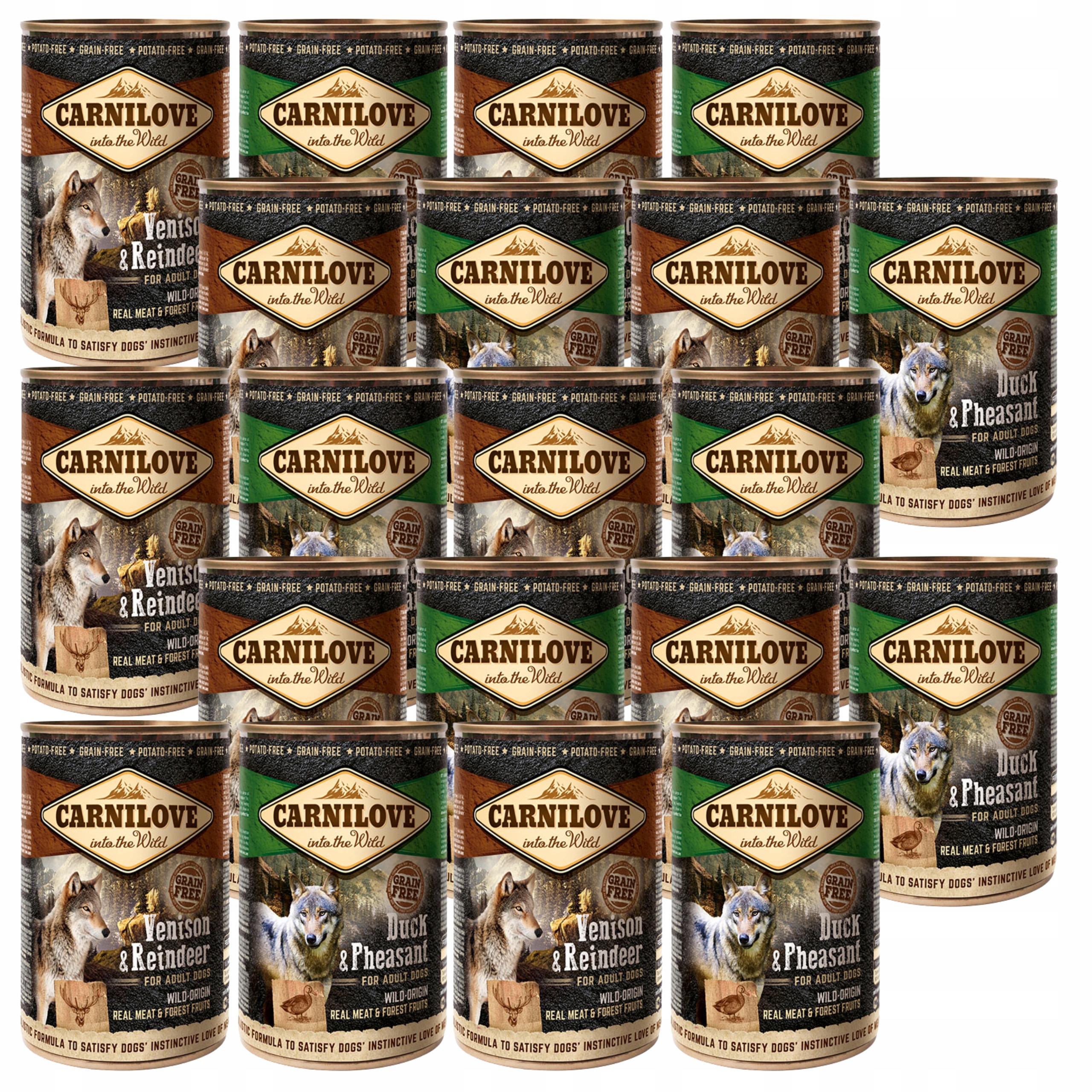 Levně Carnilove Wild Meat krmivo pro psy mix chutí 20 x 400 g