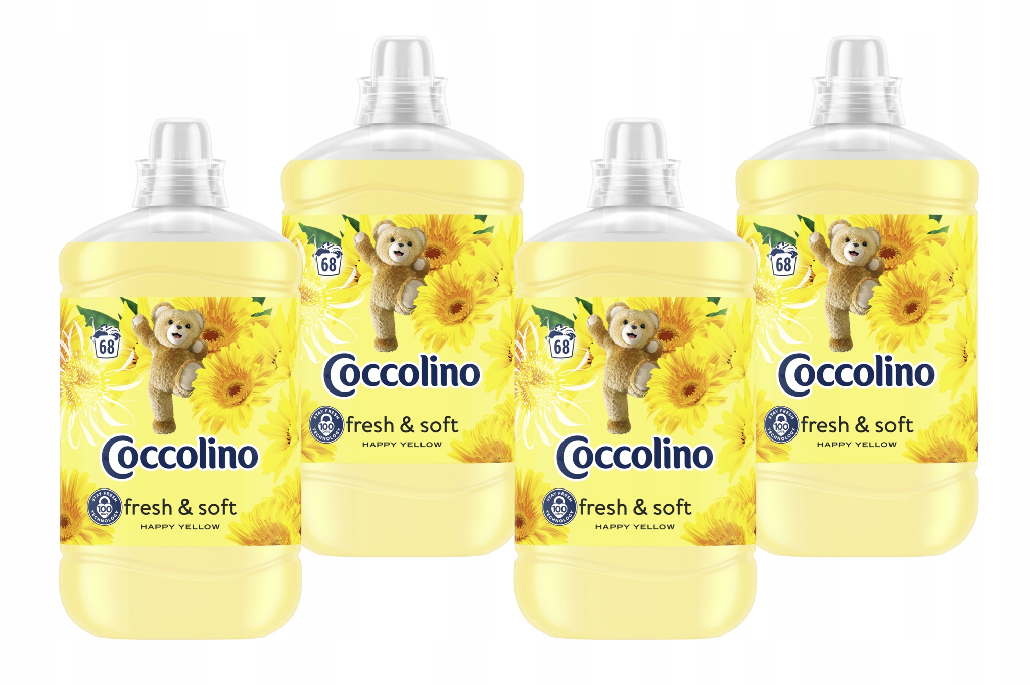 Coccolino Creations Happy Yellow płyn do płukania tkanin 4x1,7L