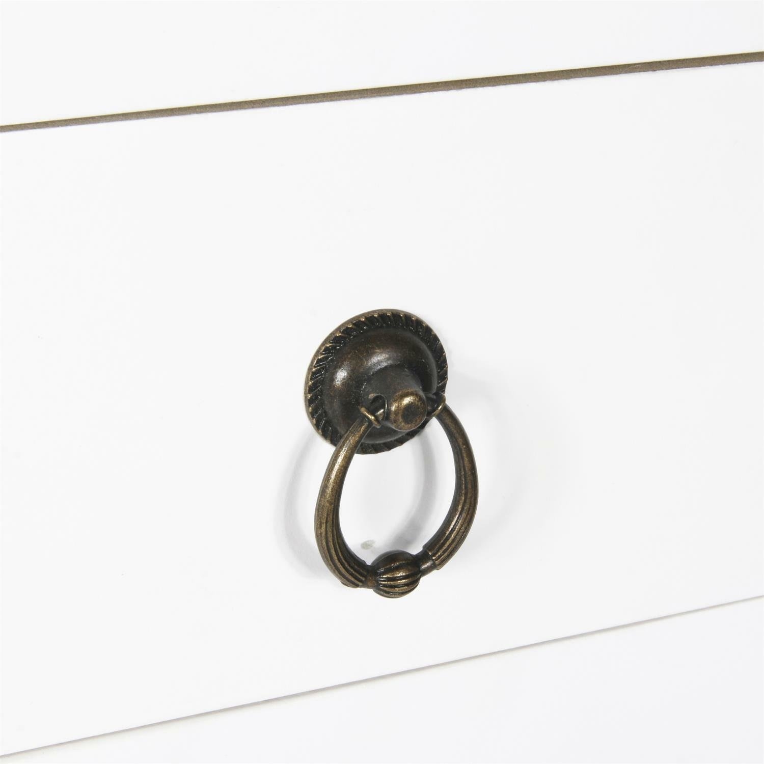 BIAŁA Toaletka biurko Z LUSTREM Victoria Ghost Liczba szuflad 3