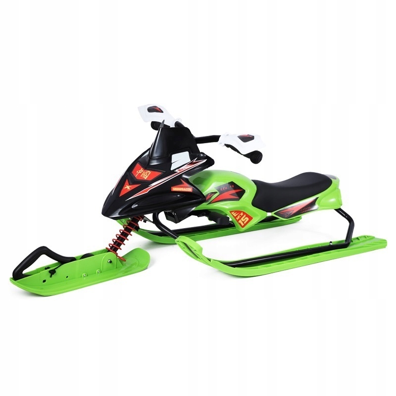 Metalowe Nartosanki Z Amortyzacją Skibob Sanki Z Kierownicą I Hamulcem 80KG