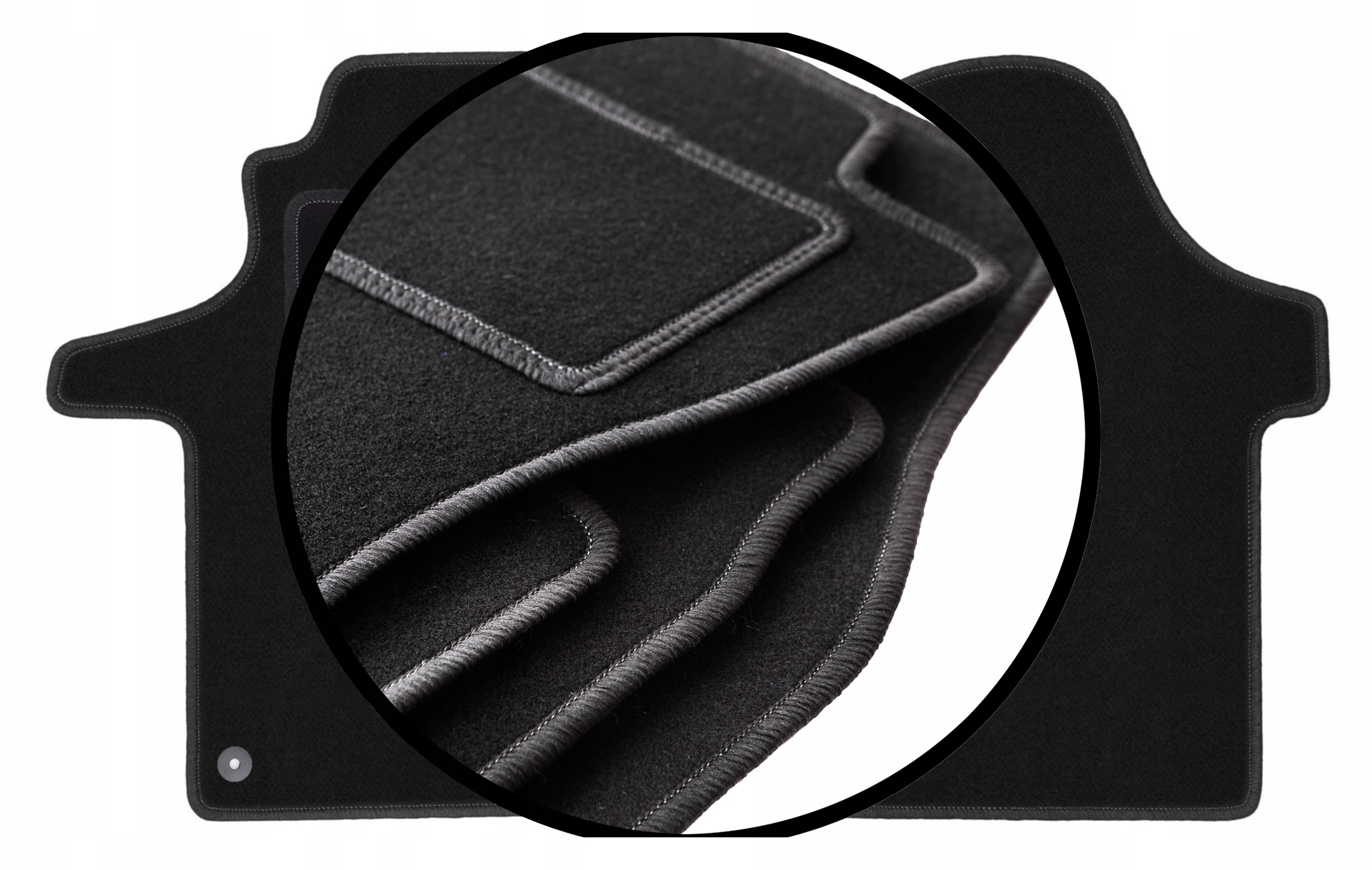 Velurové koberce komplet pro: Toyota Corolla Verso II 7 osob (2004-2009)