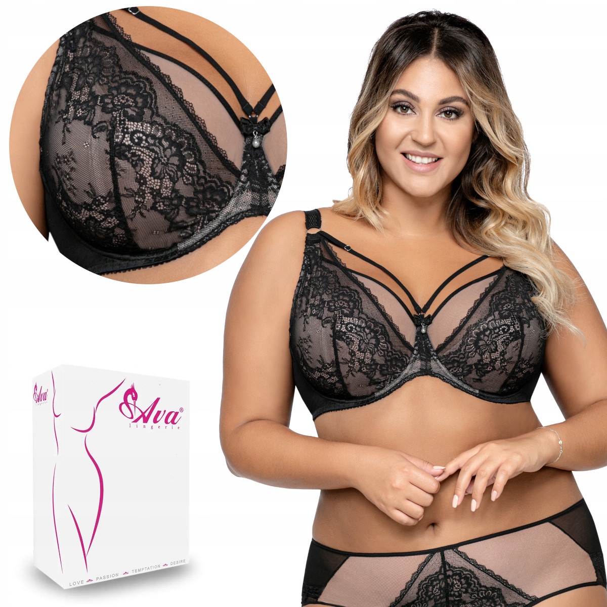 Podprsenka Soft Av 1824 měkká černá 75C