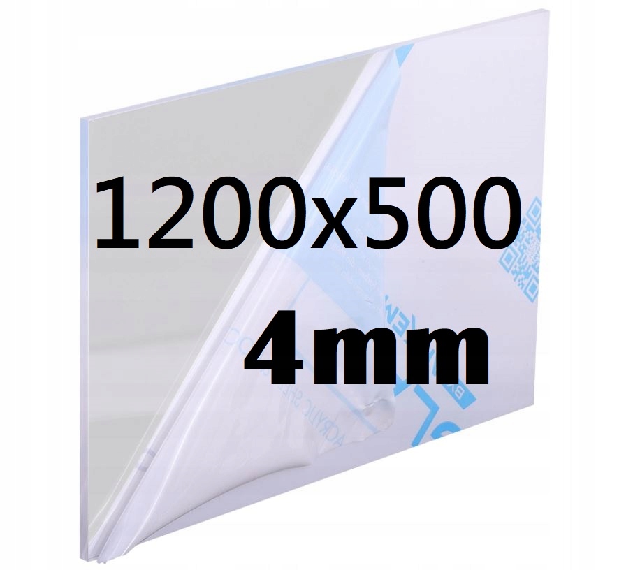 Plexi Plexi Plexi Plexa na míru 120 cm x 50 cm x 4 mm