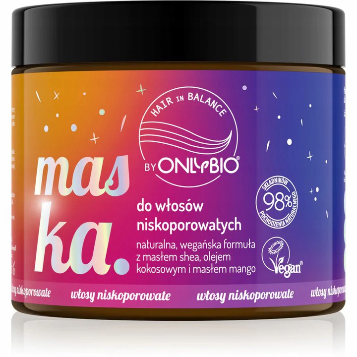 ONLYBio HAIR MASKA DO WŁOSÓW NISKOPOROWATYCH 400ml