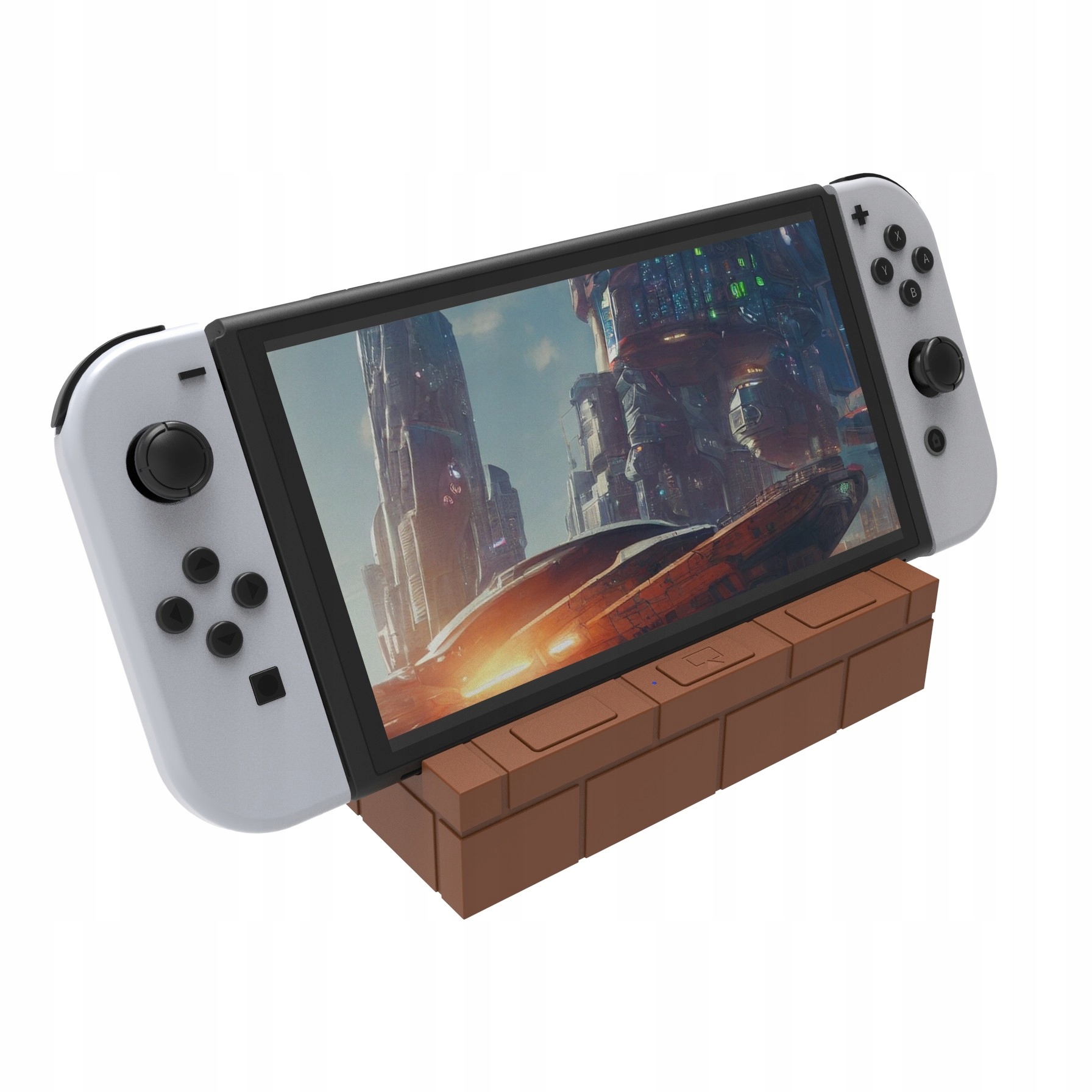 Stacja dokująca dock ładująca Bricks Nintendo Switch Oled Brązowy