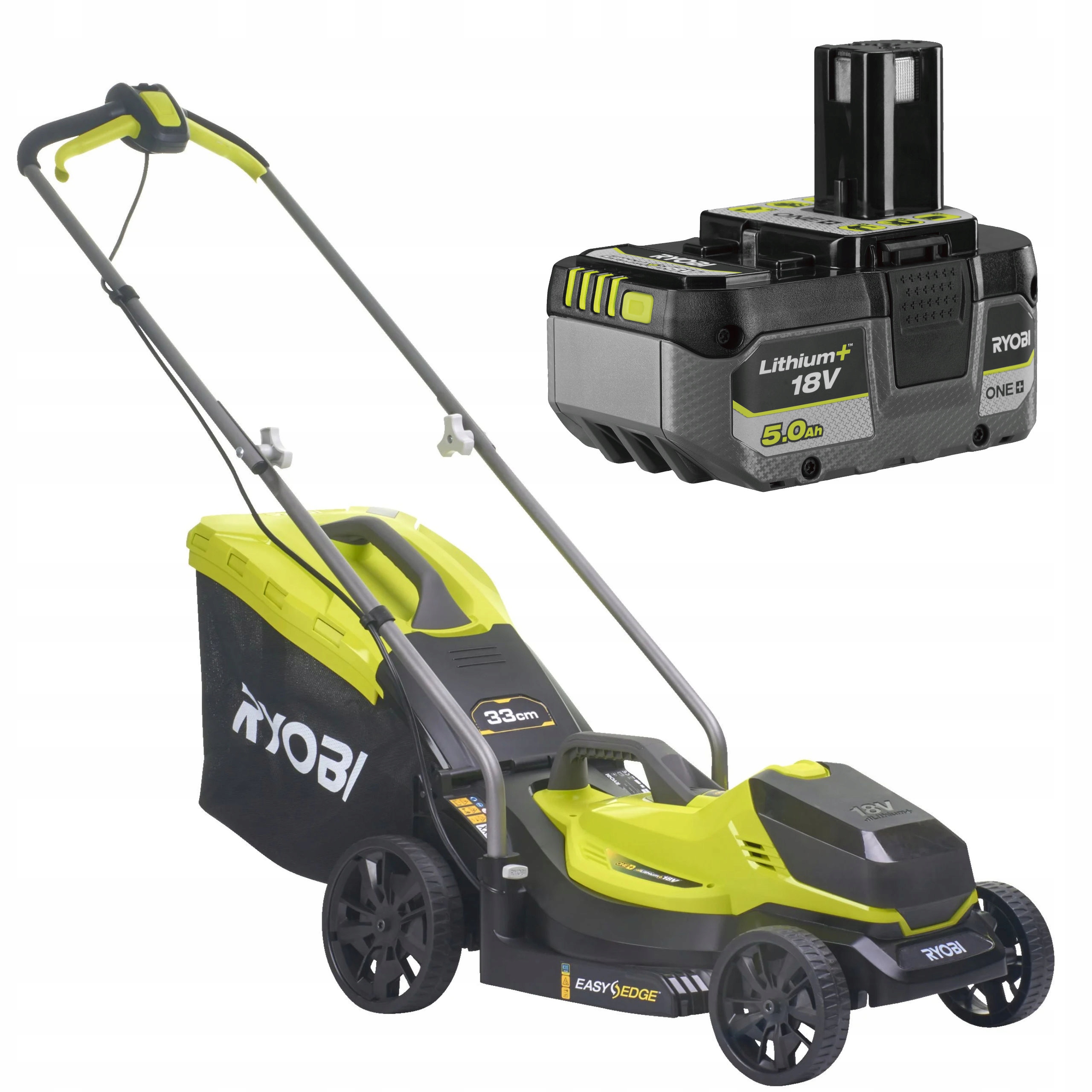 Ryobi Akumulátorová Sekačka 33 cm OLM1833B Easyedge Regulace 5Ah RB18L50