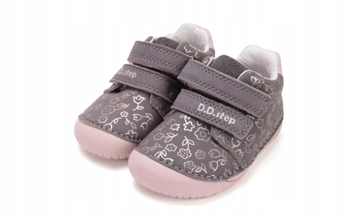 Trzewiki D.d.step Barefoot S070-52724B Dark Grey na rzepy roz.21