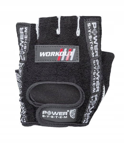 Power System rękawiczki na siłownię z grzbietem rękawic z froty Workout XL
