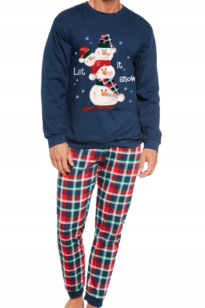 Cornette pánské pyžamo 115/236 Snowman, dlouhý rukáv, velikost L