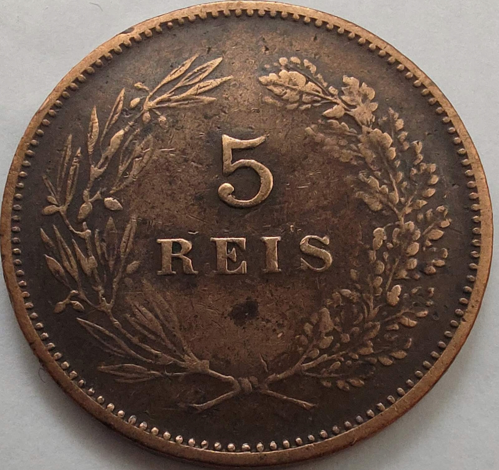 2409-Португалия 5 реалов, 1897