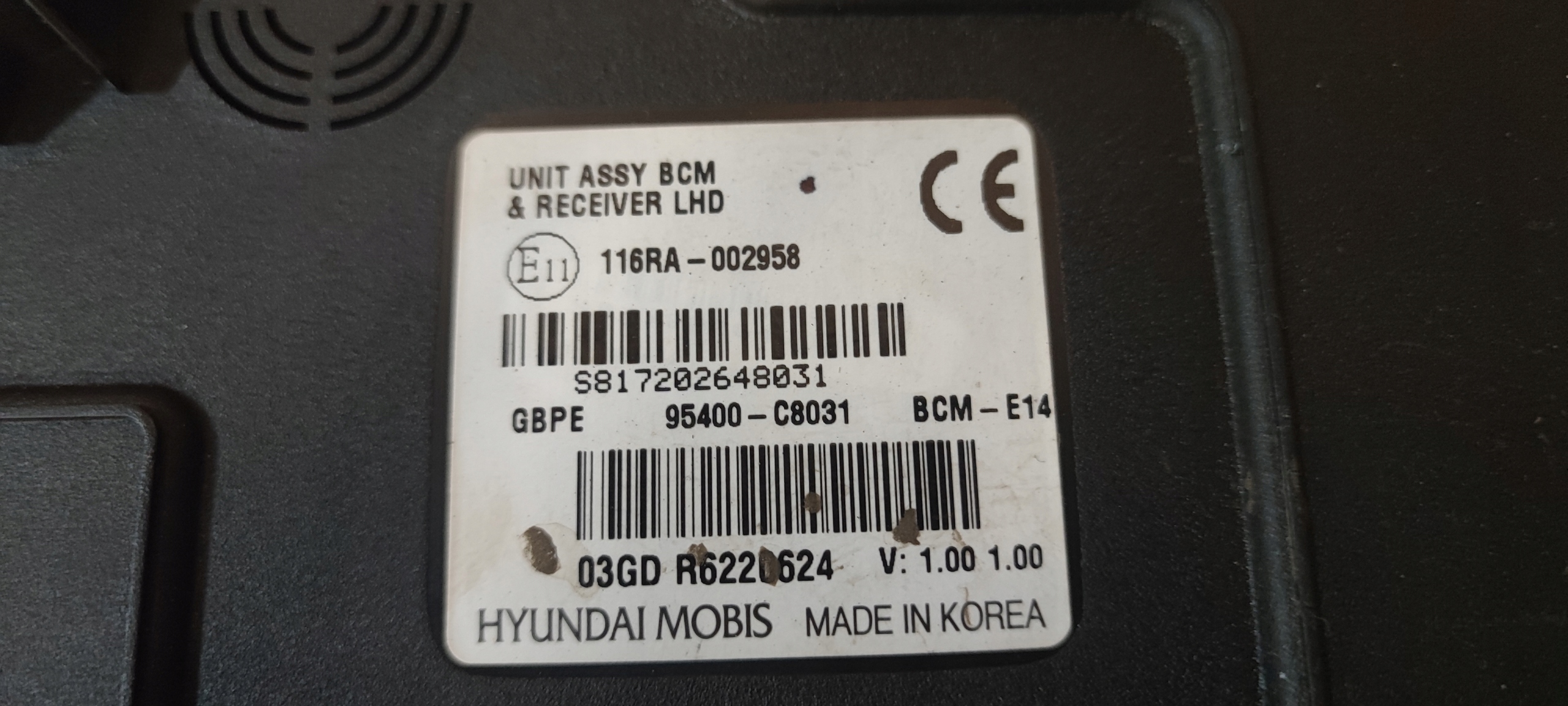 HYUNDAI I20 II LIFT 18-20 module control unit BCM BSI 95400C8031