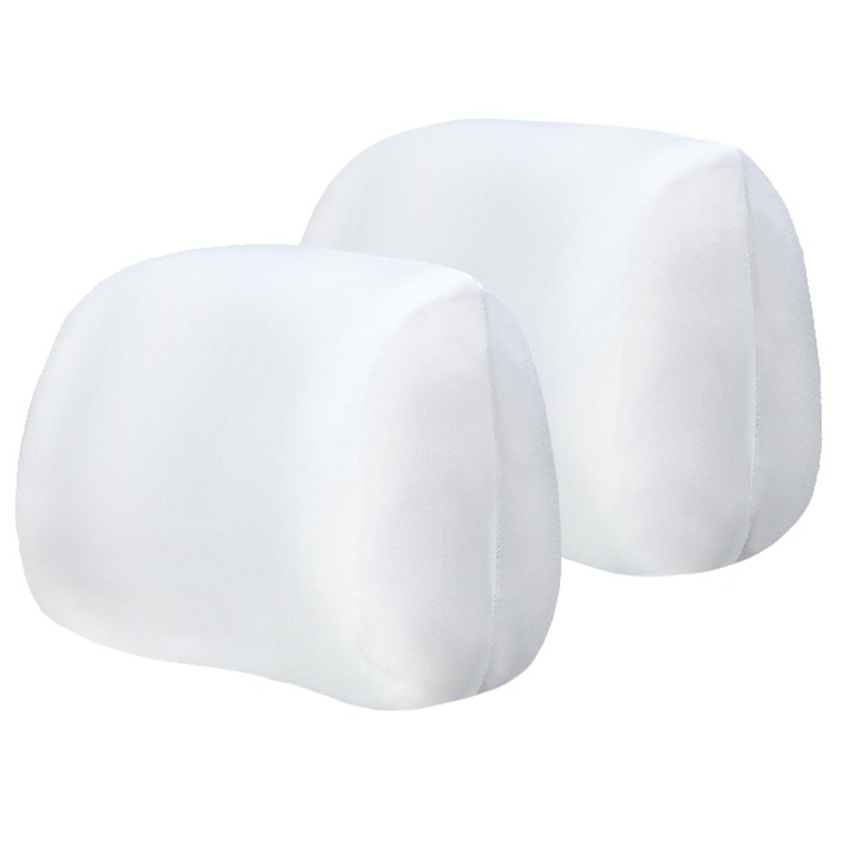 2X Białe Pokrowce Ochronne Na Zagłówki Samochodowe Producent Bawełna Taxi