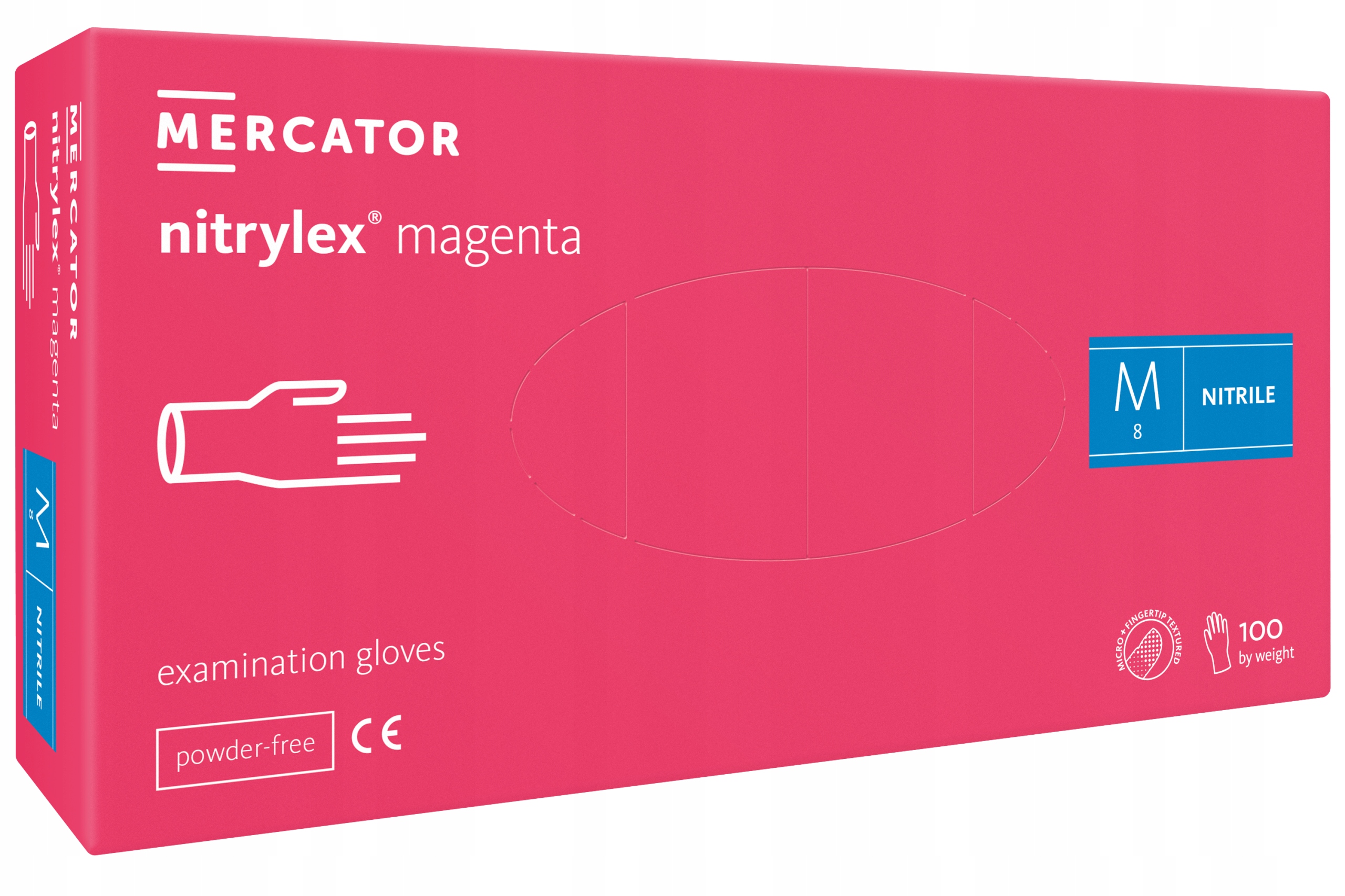 

Rękawice rękawiczki Nitrylowe pink Magenta Różowe