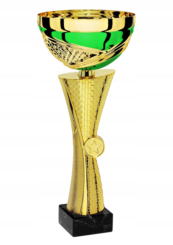 X370A Pohár barva zlato-zelená s prostorem pro vkládačku 25 mm, H-325 mm, R-1