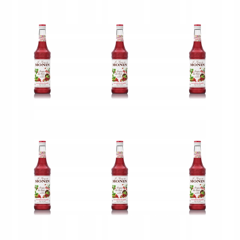 Monin Wild Strawberry syrop poziomkowy 0,7l X6