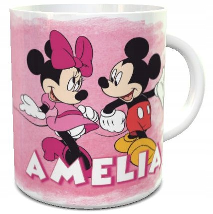 

Kubek Myszka Miki z imieniem i Myszka Minnie