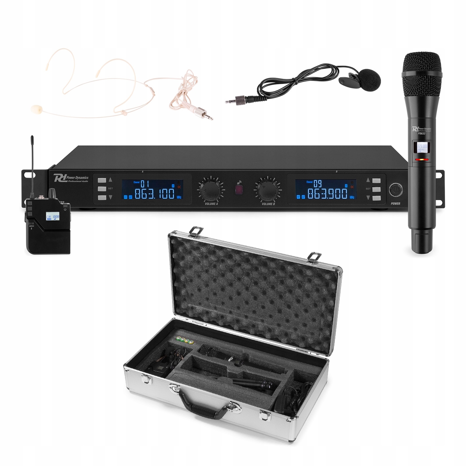 Bezprzewodowy zestaw mikrofonowy PD632C