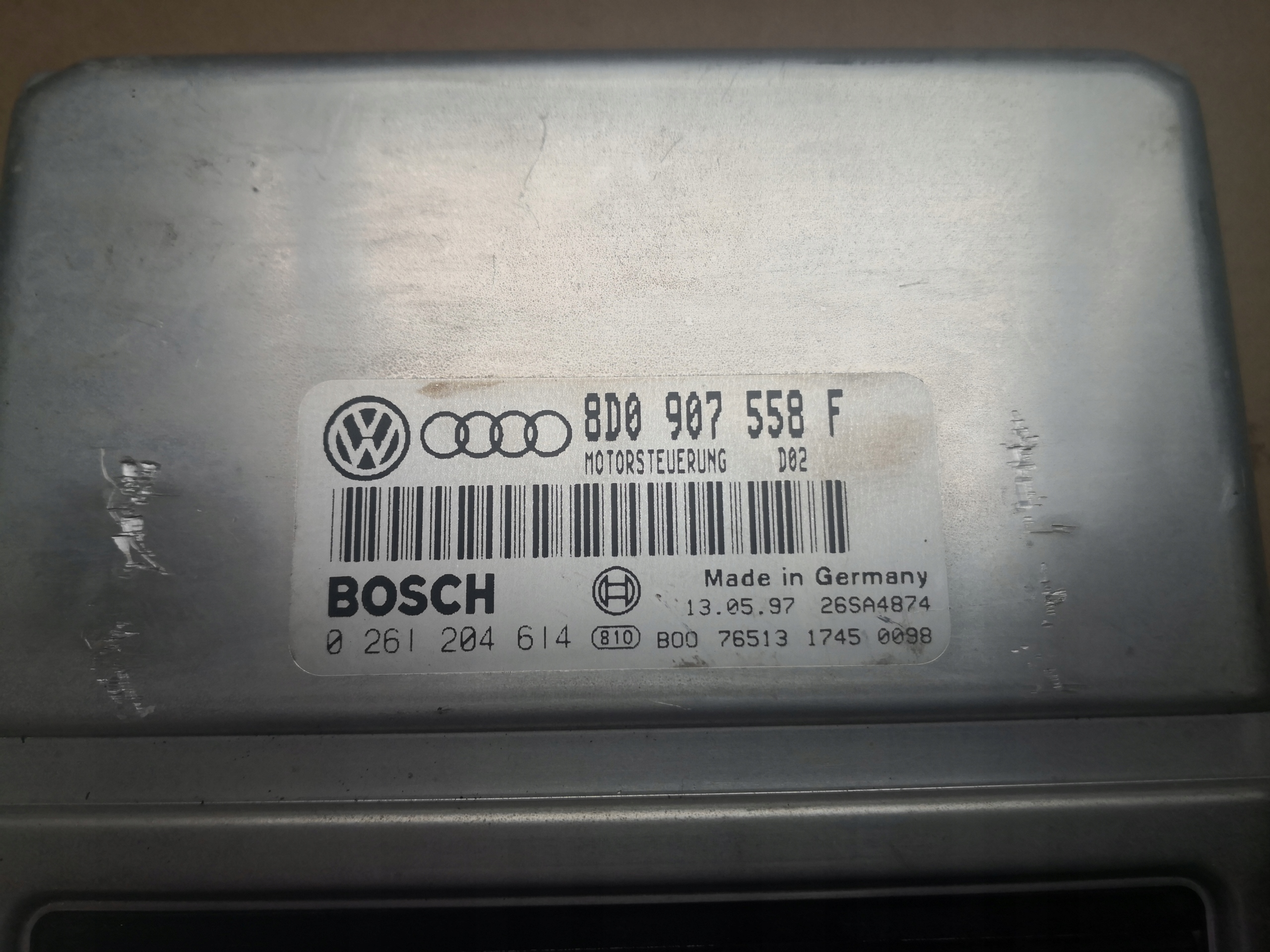 computer of the engine VW SKODA AUDI 8D0907558F