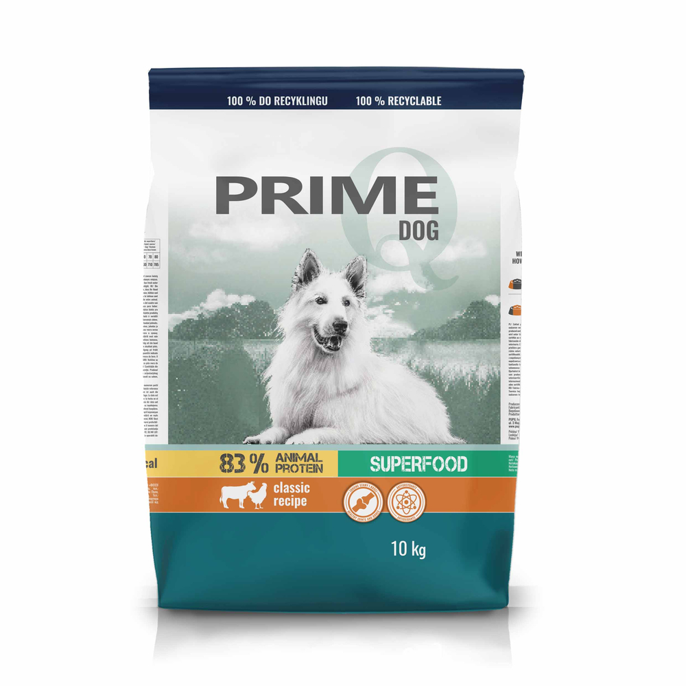 Karma sucha dla psa Pupil Prime bogata w drób z wołowiną 10 kg