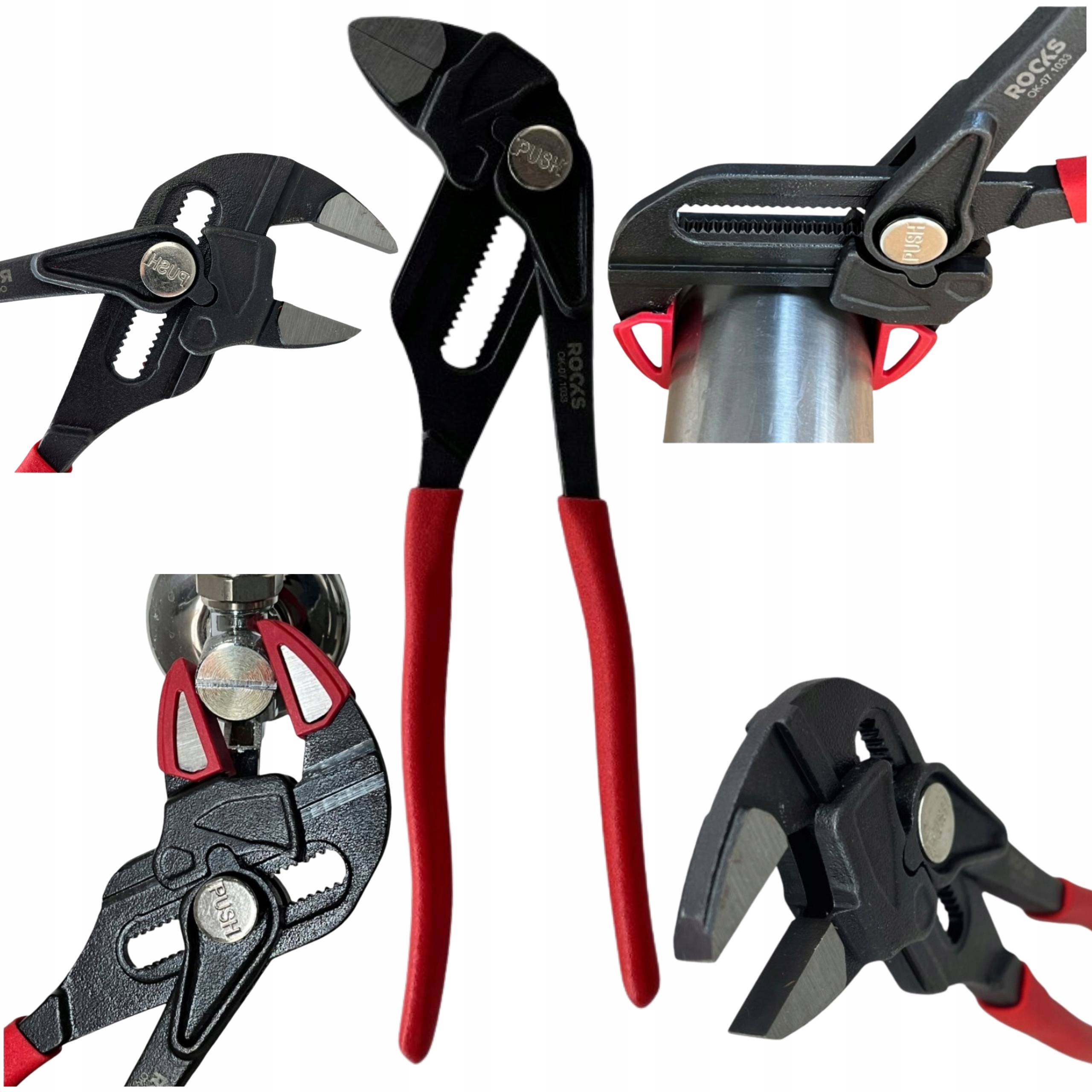 Klucz nastawny Rooks 250 mm Strong-fix Szczypce Nastawne Klucz Do Rur