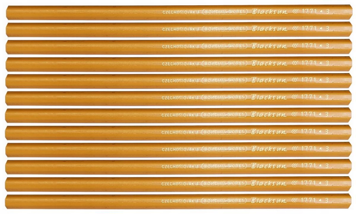Ołówek CZECHOSLOVAKIA BOHEMIA WORKS -H- 12 sztuk