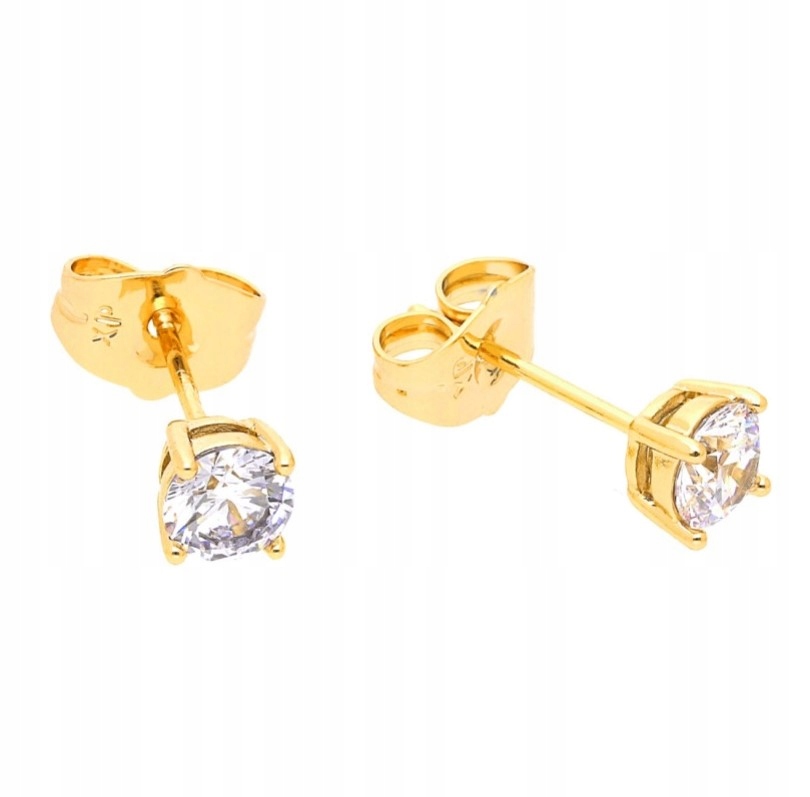 

Kolczyki złote 5mm stal chirurgiczna pozłacane