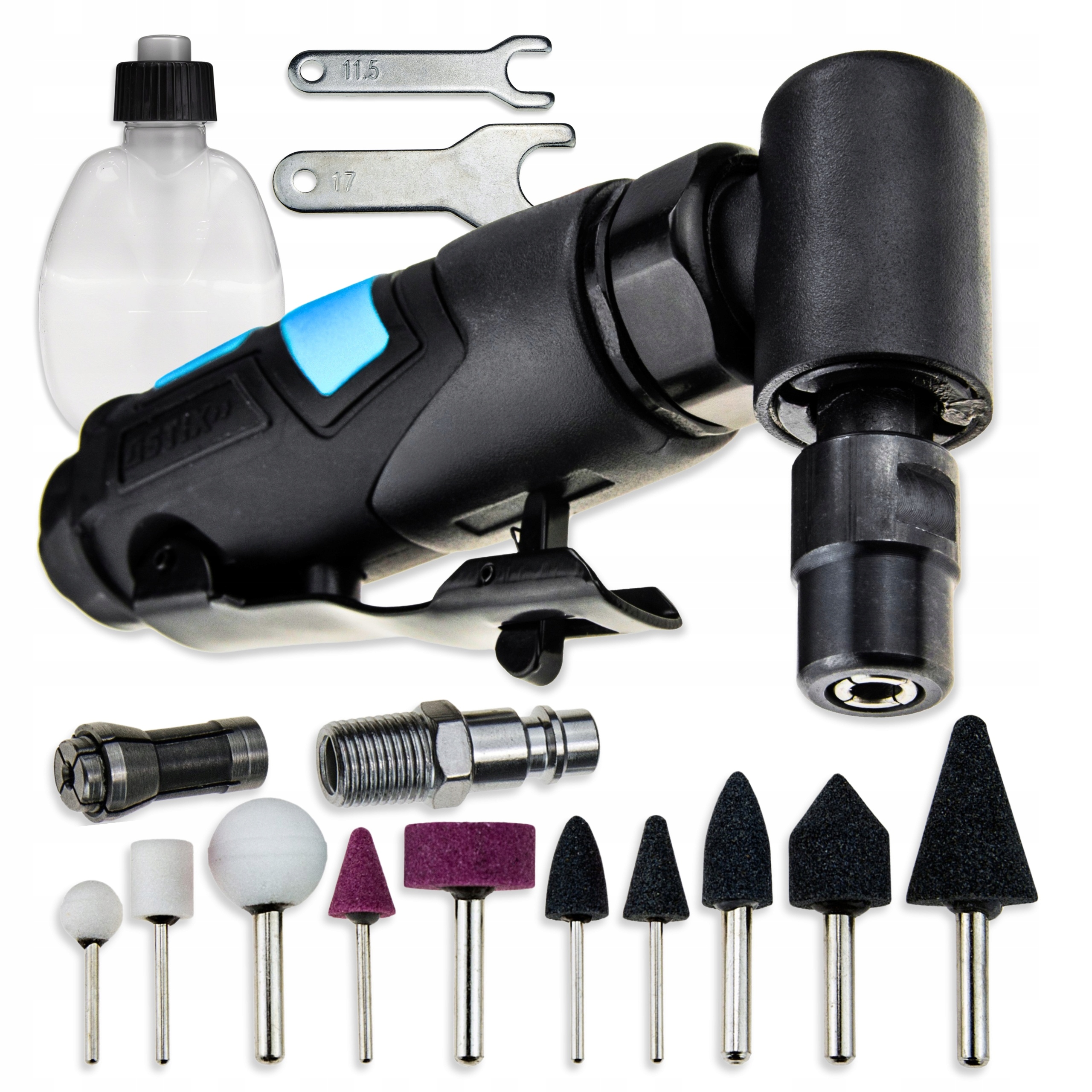 Přímá Pneumatická Bruska STT-R12 Stopková 6 MM S Příslušenstvím Stix