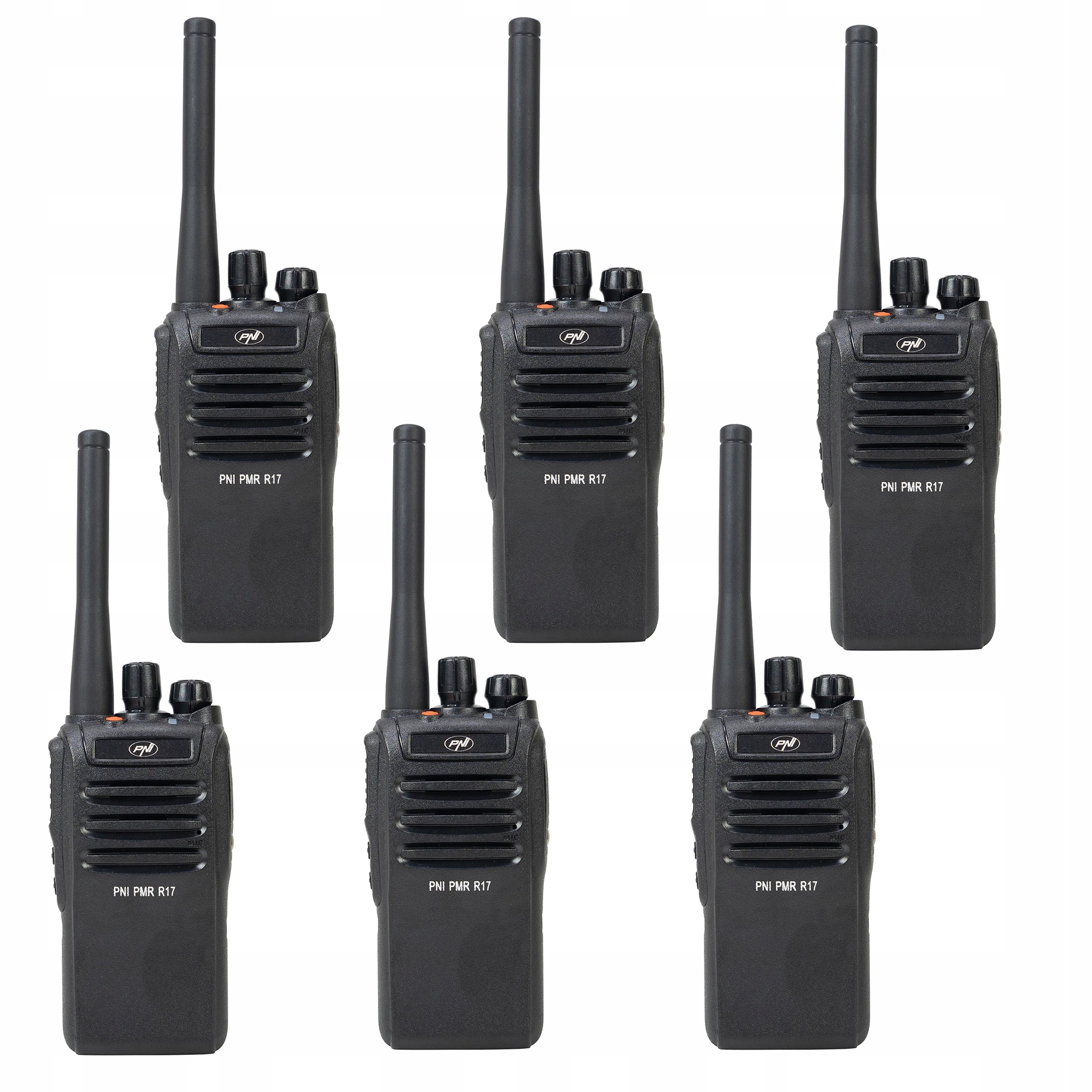 Súprava 6 prenosných rádiových staníc Pni Pmr R17 446MHz, 0,5W, 16 Pmr kaná