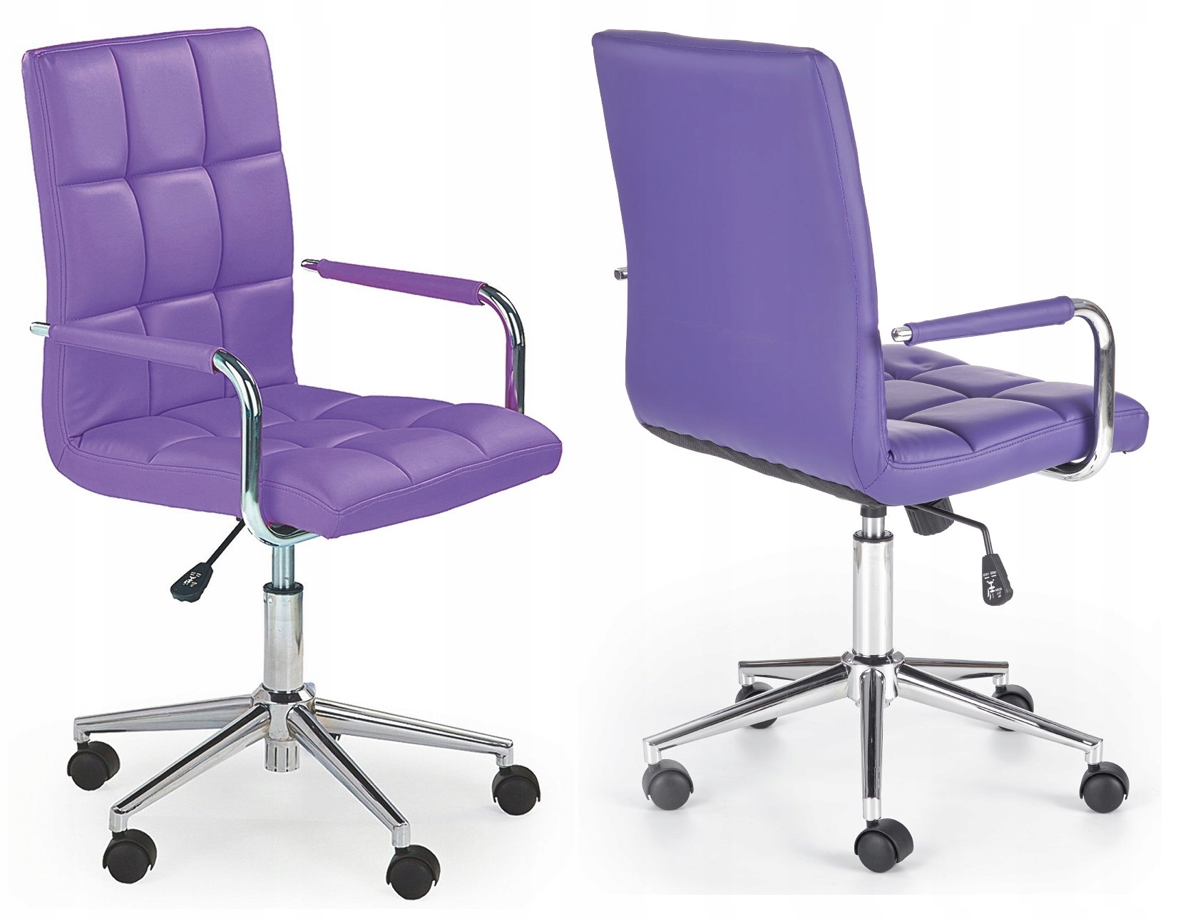 Fotel Młodzieżowy Obrotowy Gonzo Fioletowy Halmar-Zdjęcie-0