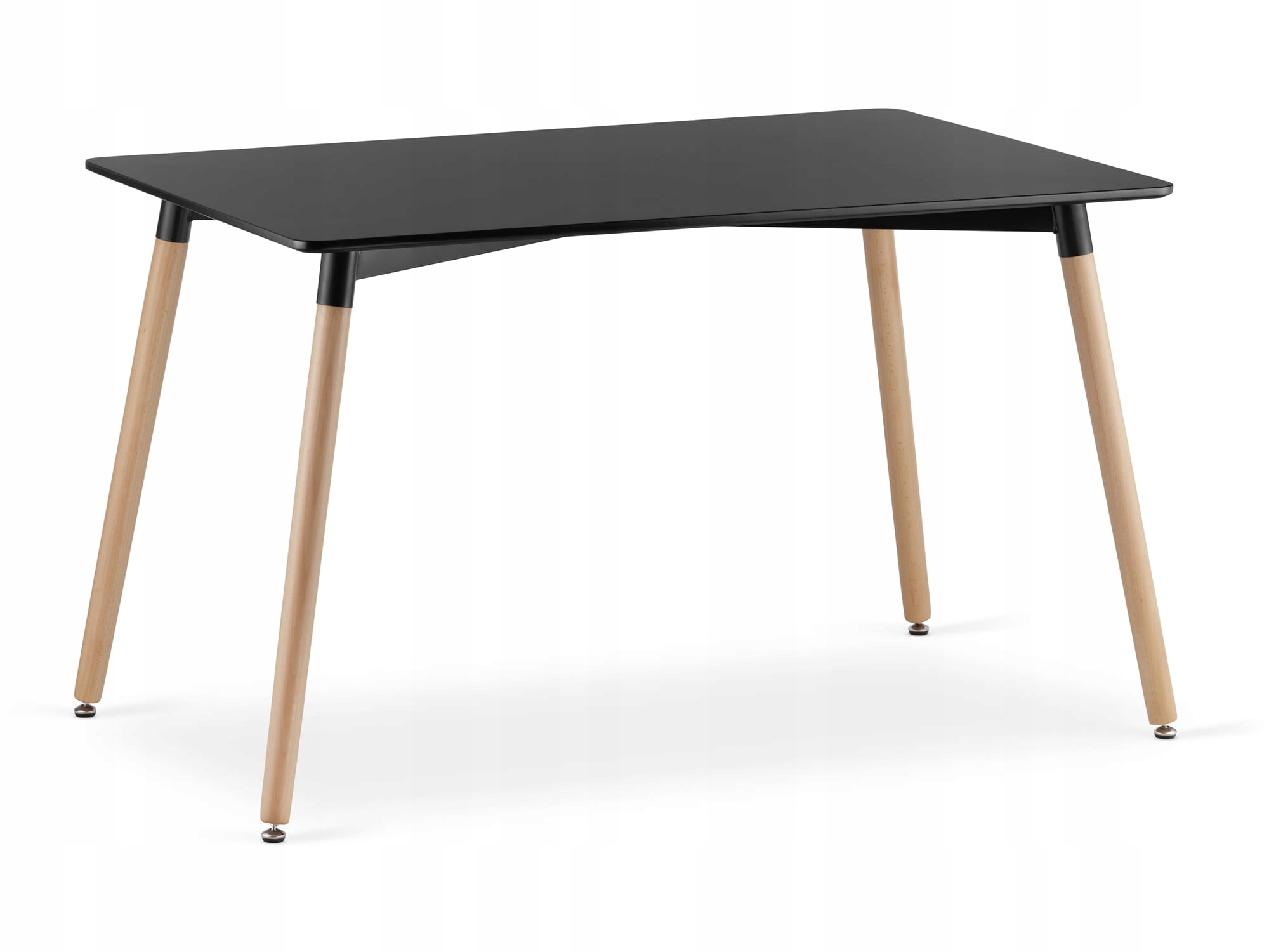Stół Prostokątny Nowoczesny Tre do Salonu Kuchni Jadalni 120 x 80 cm Czarny
