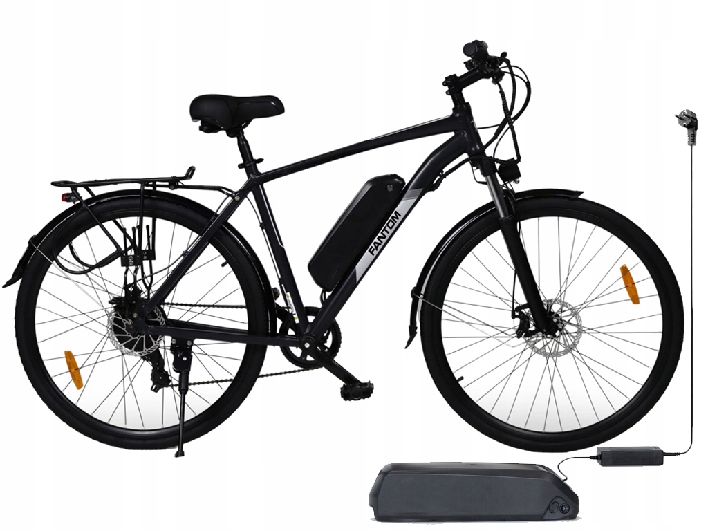 Rower Elektryczny Fantom Rama 18` Koło 28` Ze Wspomaganiem 60-70km Shimano