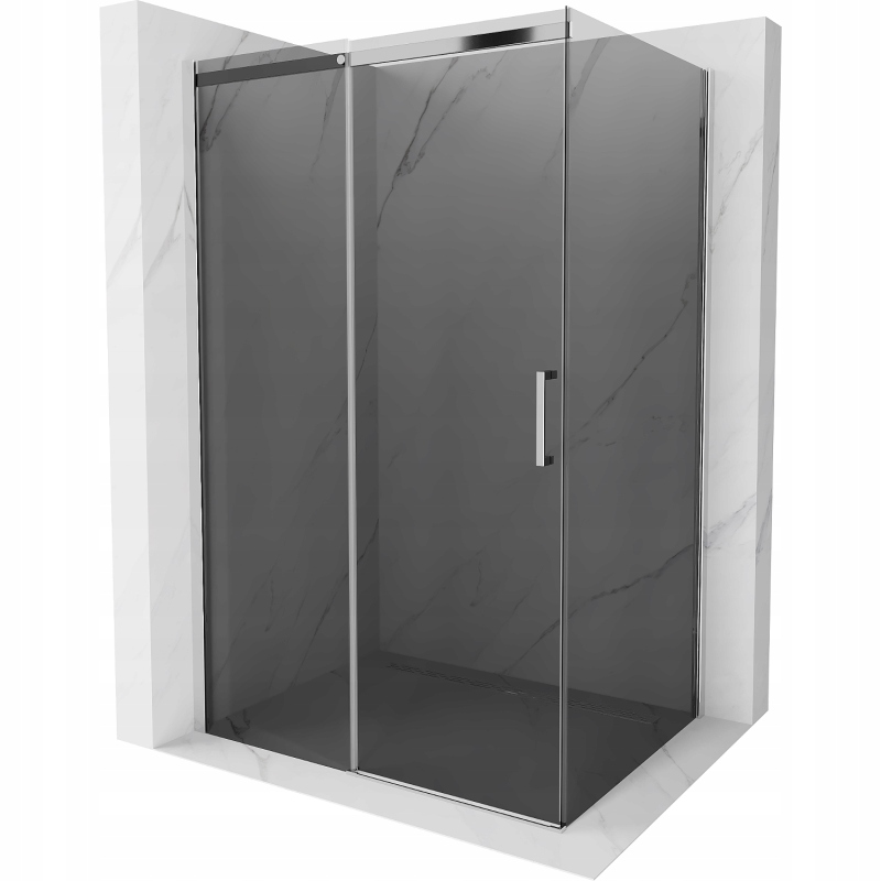 Mexen Omega rozsouvací sprchový kout 120 x 90 cm, Grafitově černá